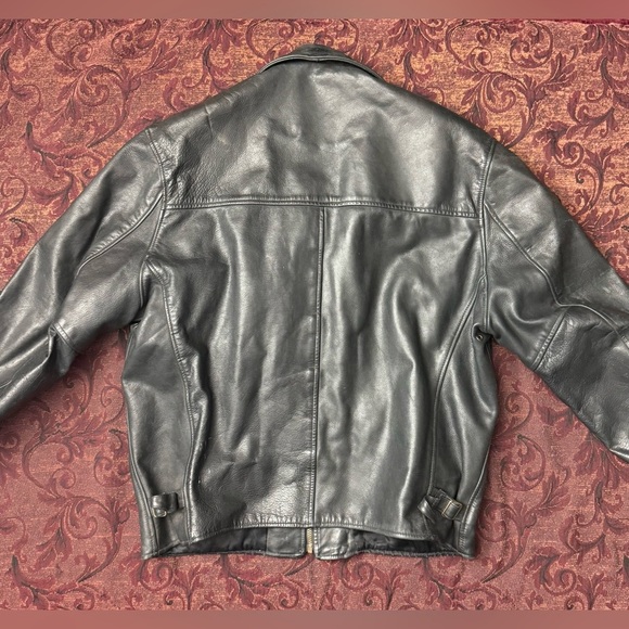 90s London Fog Boxy Leather Jacket - Picture 7 of 8